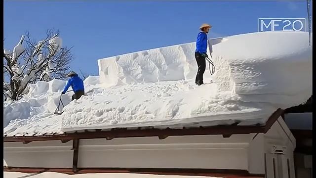 «Дайте две!» - Приспособление для очистки крыши от снега. смотреть онлайн