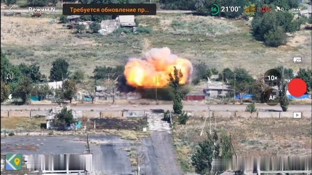 Уничтожение пункта временной дислокации боевиков киевского режима ракетой ЛМУР в Пречистовке.