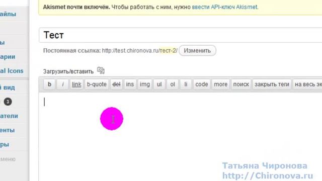 Как установить аудио плеер на блог Wordpress. Chironova.ru смотреть онлайн