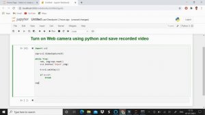 Access webcam using Python OpenCV