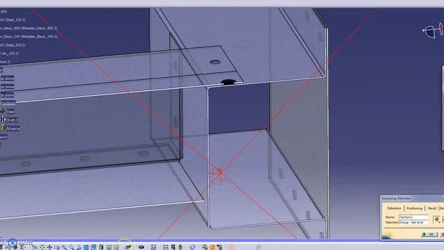 CATIA Dynamic cross section view- Assembly in CATIA V5 смотреть онлайн