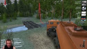 SpinTires мультиплеер ( Карта: Дагара ) СТРИМ