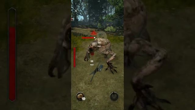 Shorts Game Review : The Witcher Monster Slayer : with Copy Cat - Mobile Game - How to kill monster