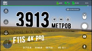 F11S 4 K PRO: Рекорд в 3913 метров