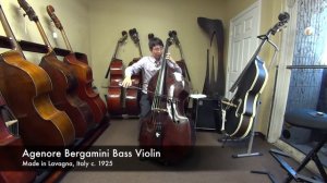 Kolstein Bass Review Agenore Bergamini Bass, Lavagna, Italy c.1925