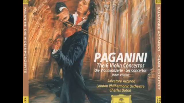 Salvatore Accardo Nicolò Paganini The Violin Concerto No 4 in D minor Rondo Galante Part1 смотреть онлайн