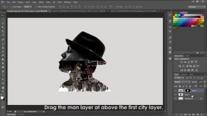 Create Man and City Double Exposure with Photoshop