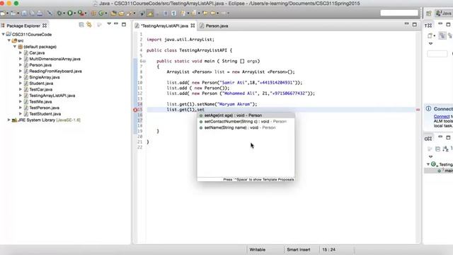 Java API Tutorial Part 2 2 Using Dynamic ArrayList смотреть онлайн