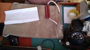 Сумка-рюкзак.Материал брезент,кожа .