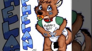 Furry in diaper