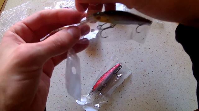 Набор воблеров 5 штук из Китая. смотреть онлайн