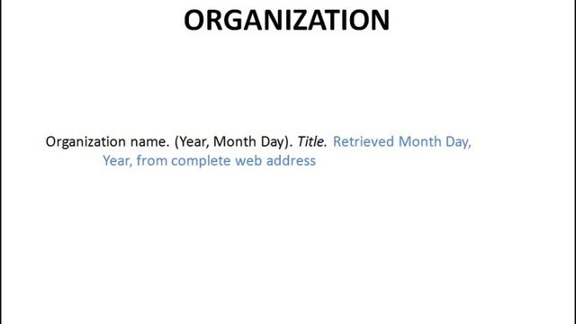 How to cite in APA (report from a private organization) смотреть онлайн