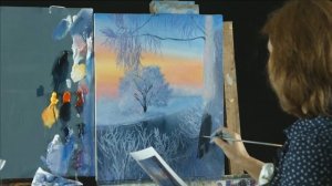 Вебинар по живописи от Ольги Базановой - "Зимний закат". Пишем маслом