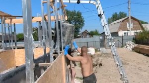 Кран подъемник для строики из стремянки