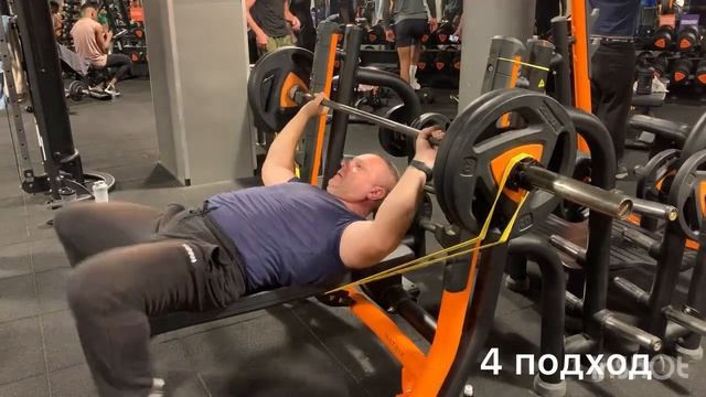 Жим лёжа с резиной и отработка быстрого старта. смотреть онлайн