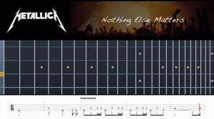 Metallica - Nothing Else Matters - Bass Tab