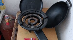 ПГЧ-3А "умница" 10 кВт плита газовая чугунная на пропане готовлю обед на стройке