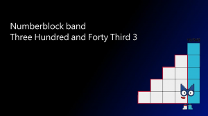 Numberblock band Three Hundred and Forty Third 3