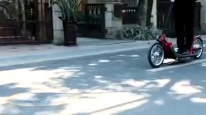 Складной электросамокат (чемодан с ручкой)