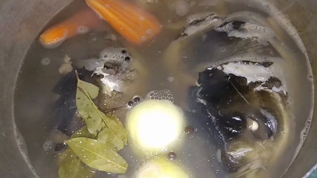 Заливное из головы толстолобика. Холодец из рыбы. Fish jellied carp. смотреть онлайн