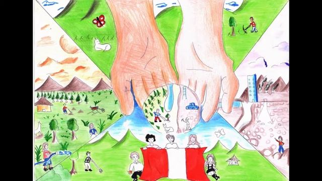Экология - дело каждого. Рисунок из Перу смотреть онлайн