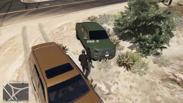 GTA 5 Toyota Land Cruiser 100 VS Volkswagen Amarok ралли на джипах в гта 5,