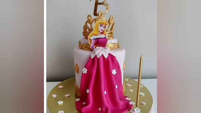 Qızlar üçün ad günü tortları. Tort nümuneleri