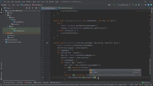 How to write in excel file using Java(Apachi poi). смотреть онлайн