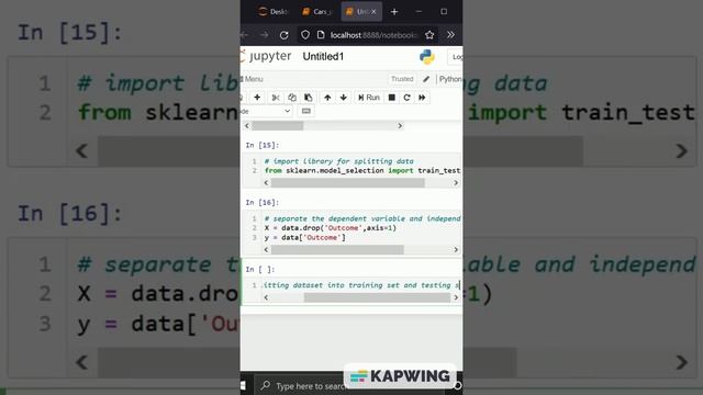 How to split dataset into train and test sets using sklearn in Python | codersarts