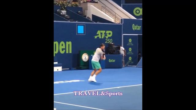 FEDERER practice with John MILLMAN (AUS) 🎾