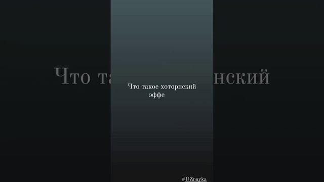 Что такое хоторнский эффект?