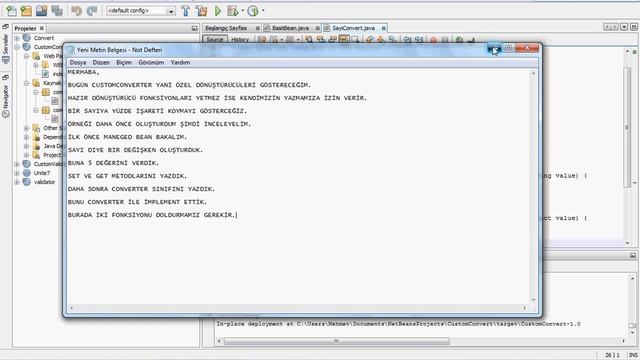 JSF Custom Converter(Özel Dönüştürücü)(JavaServer Faces Tutorial 9) смотреть онлайн