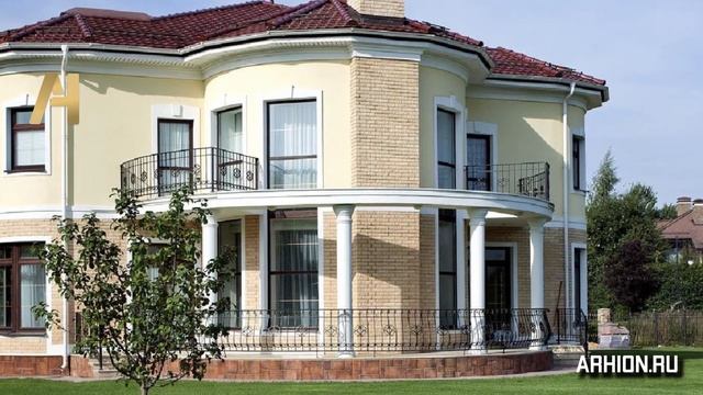 Эффектный дом с грамотной планировкой 302 м2. Проект дома в классическом стиле с эркером и сауной смотреть онлайн