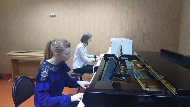 Ж. Металлиди, Гордый лебедь, исп. Эйсмонт Марина и Семенова Полина смотреть онлайн