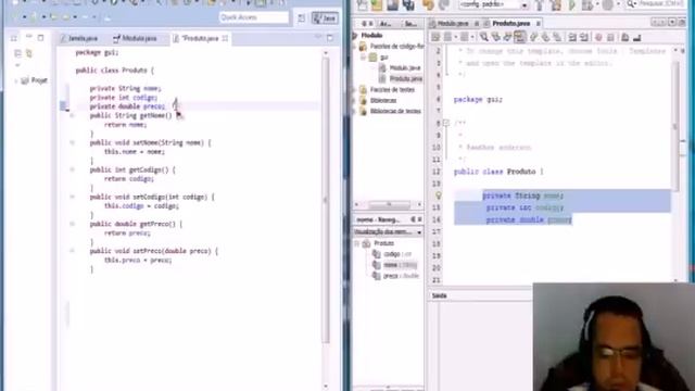 Gerar os métodos Get e Set automaticamente no Eclipse e no Netbeans смотреть онлайн