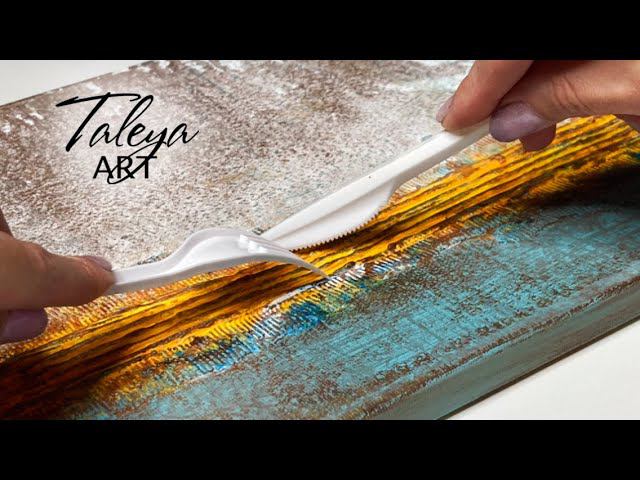 ЯРКИЙ МИНИМАЛИЗМ / ТЕКСТУРНАЯ АБСТРАКТНАЯ КАРТИНА