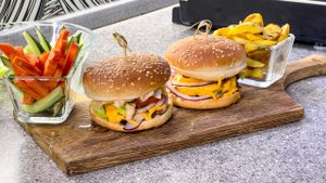 Как приготовить крутые бургеры быстро и вкусно на электрогриле WOLLMER S807 NEW. Рецепт бургера