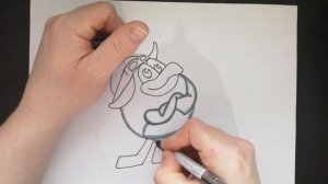 Как нарисовать ПИНА из СМЕШАРИКОВ