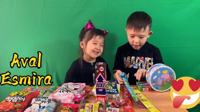 Пробуем сладости из Кореи. Корейские вкусняшки чипсы и жвачки смотреть онлайн