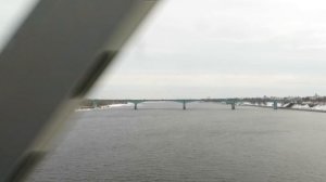 Вид из окна поезда - Город Ярославль и река Волга (г.Ярославль)
