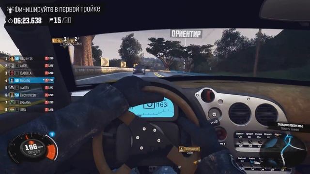 The Crew Гонка от 1-го лица из кабины Dodge Viper смотреть онлайн