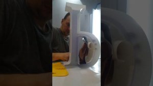 Как обклеить буквы пленкой, изготовление объемных букв