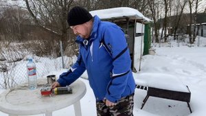 Походная газовая горелка.  Готовим кофе на улице