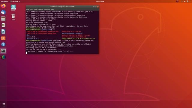 How to install and uninstall Visual studio code in ubuntu