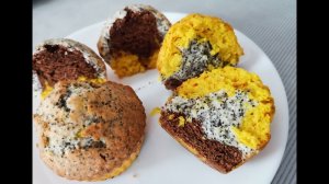 НОВОГОДНИЙ ДЕСЕРТ ! Разноцветные кексы! Кексы с кокосом. Шоколадные кексы. Кексы с маком.