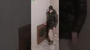 Установка портала для печи#стройка#печьдлябани#своими#руками