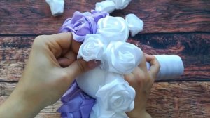 DIY МК СВАДЕБНЫЙ БУКЕТ-ДУБЛЕР ДЛЯ НЕВЕСТЫ КАНЗАШИ (Veronika Boyarova)