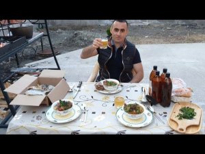 ХАШЛАМА В КАЗАНЕ НА КОСТРЕ