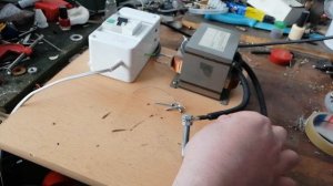 Точечный сварочный аппарат из трансформатора от микроволновки - часть 1