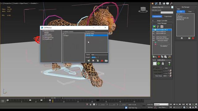 Animated Leopard Furry 3D Model for Download